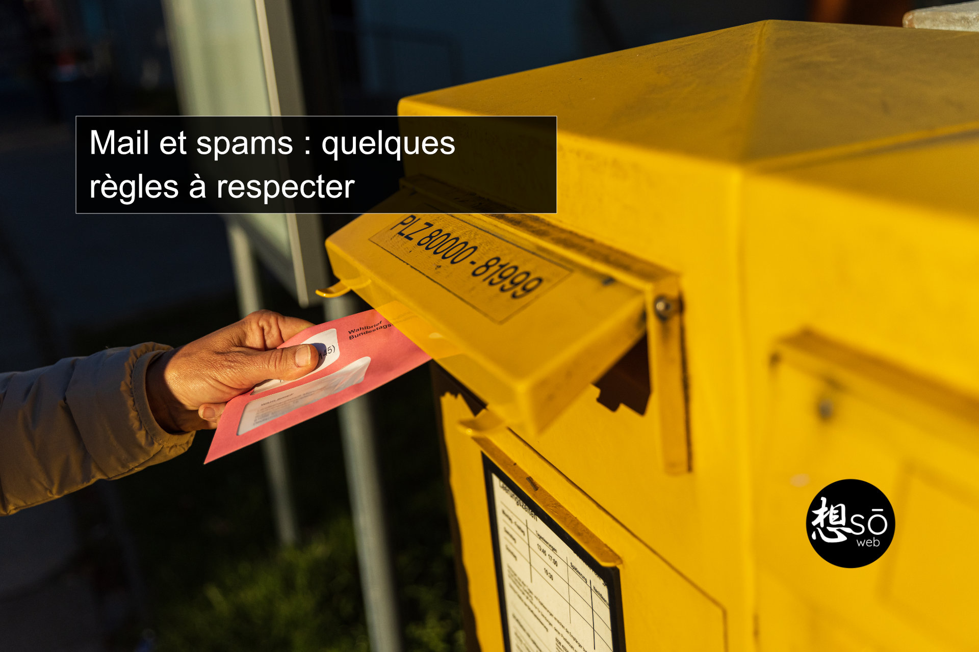Mail et spams : quelques règles à respecter