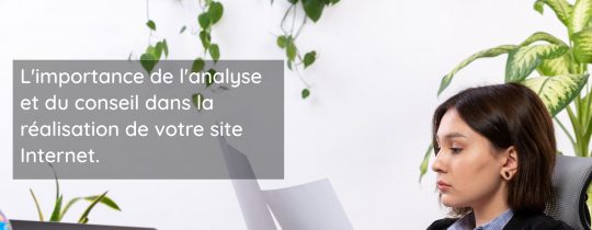L'importance de l'analyse et du conseil dans la réalisation de votre site Internet.