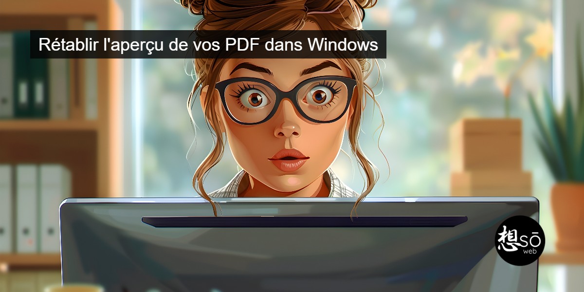 Rétablir l’aperçu de vos PDF dans Windows